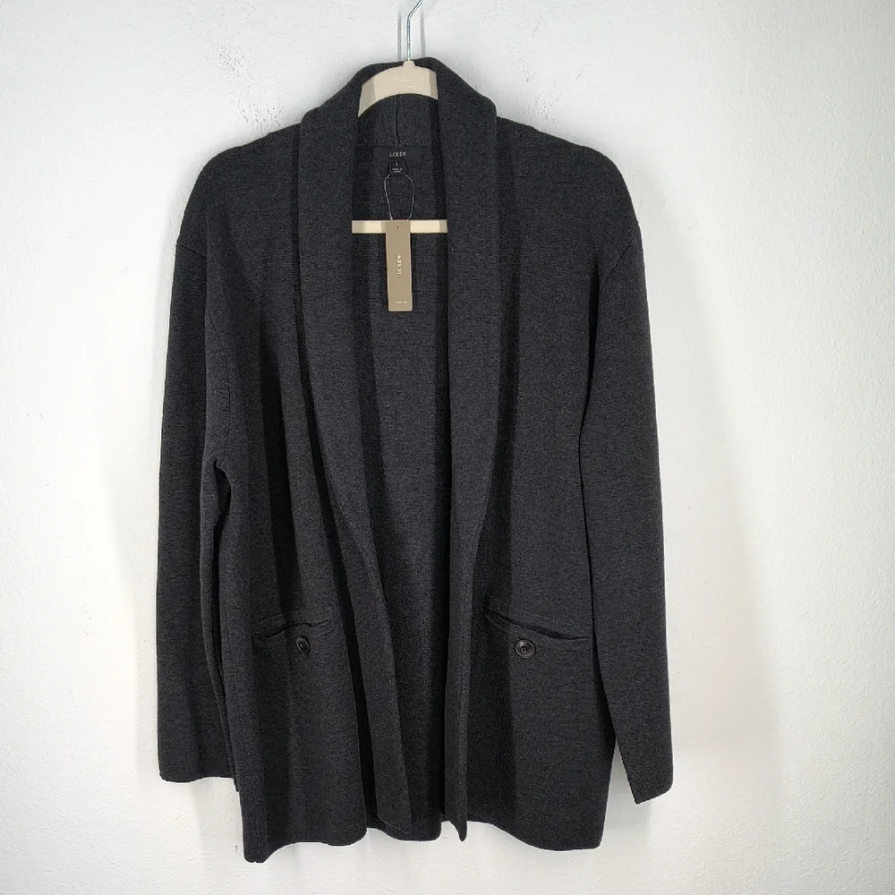 J. Crew Charcoal Shawl Collar Blazer - Picture 5 of 13